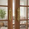 Designer Door Pull Handles Antique Gold Finish 11.7 Inches Pair of 2 Brass Door Knobs for Drawer, Shelf, Cabinet, Wardrobe, Almirah Housewarming Gift
